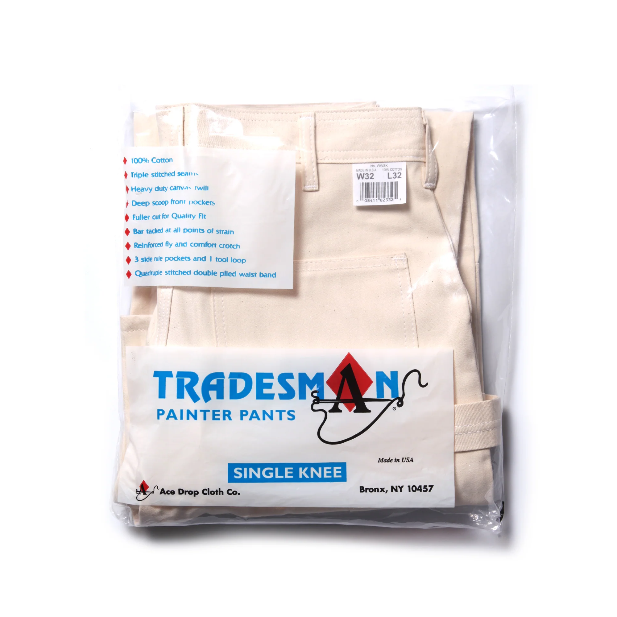 Ace Drop Cloth Tradesman Carpenter Pants - Natural - Image 11