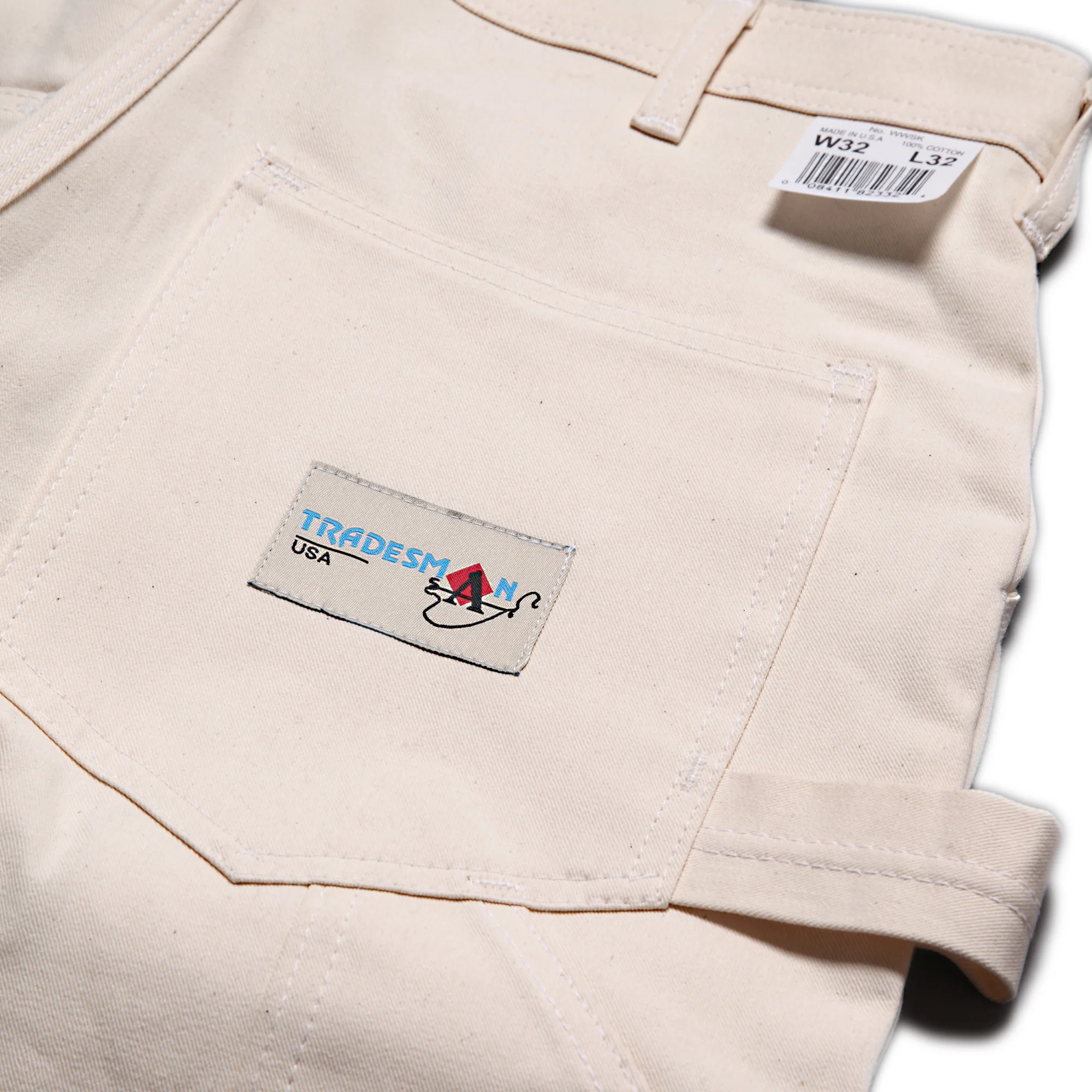Ace Drop Cloth Tradesman Carpenter Pants - Natural - Image 7