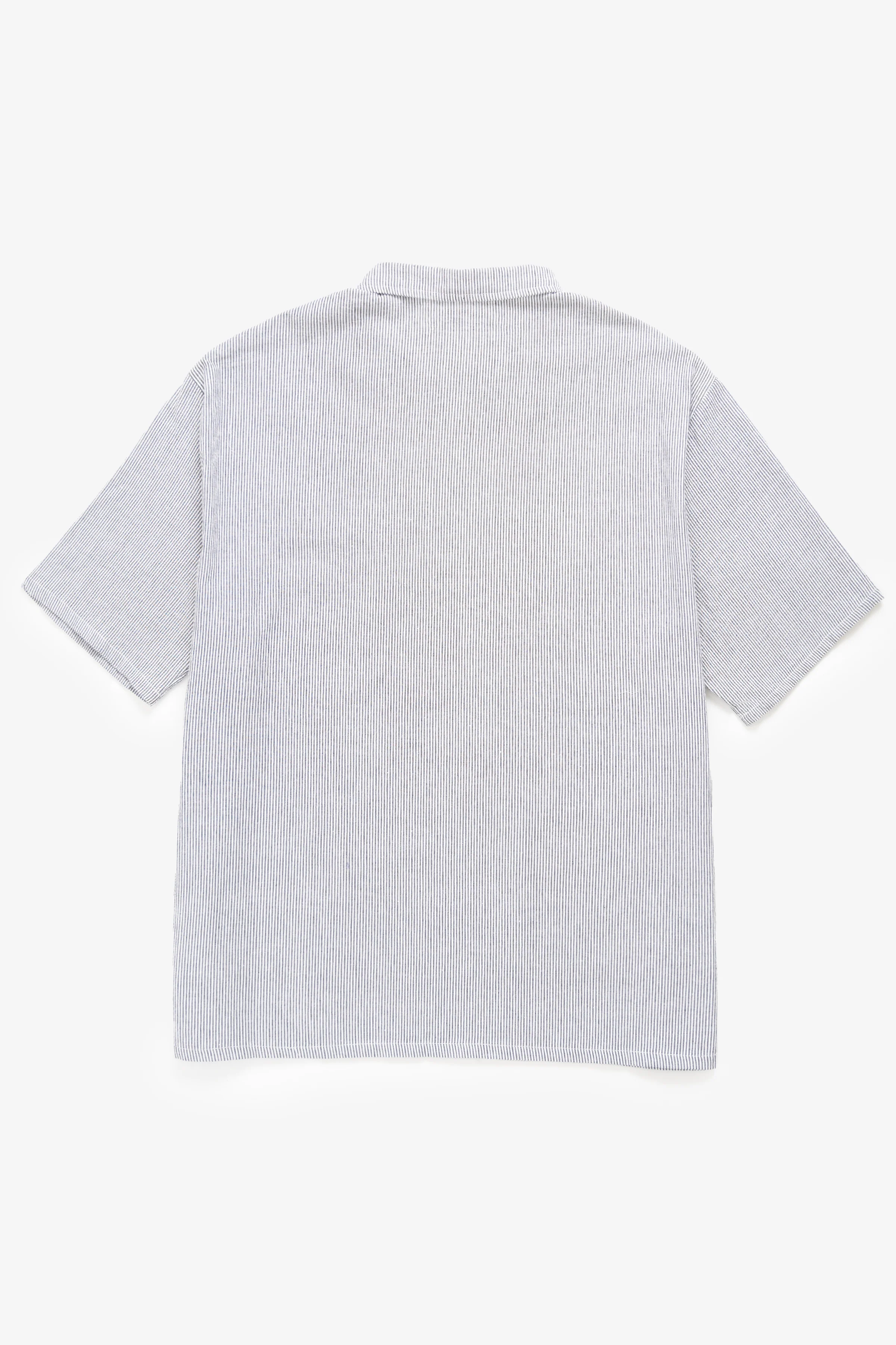 Blacksmith - Short Sleeved Popover Shirt - Black Seersucker - Image 7