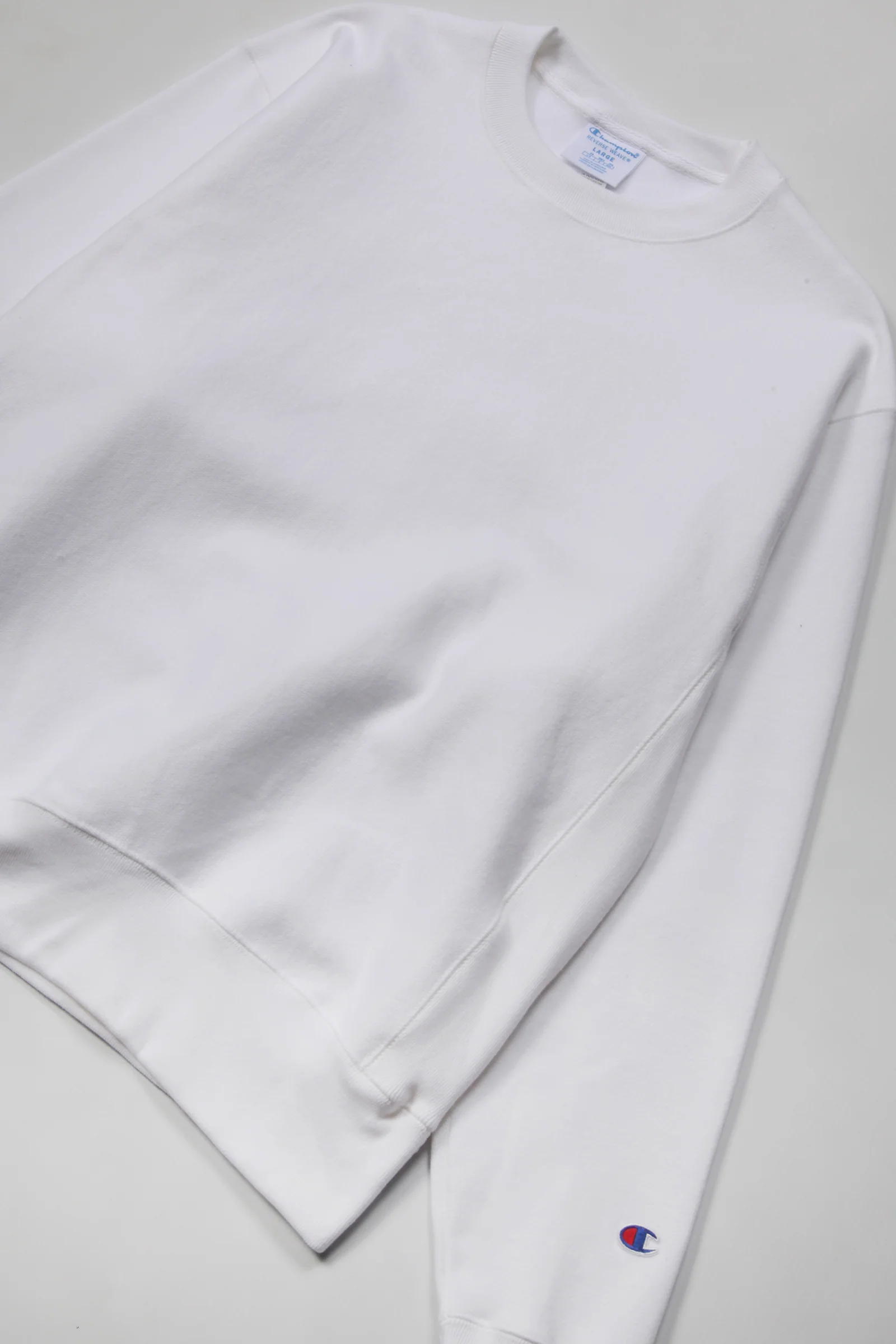 Champion - 12oz USA Reverse Weave Crewneck - White - Image 3