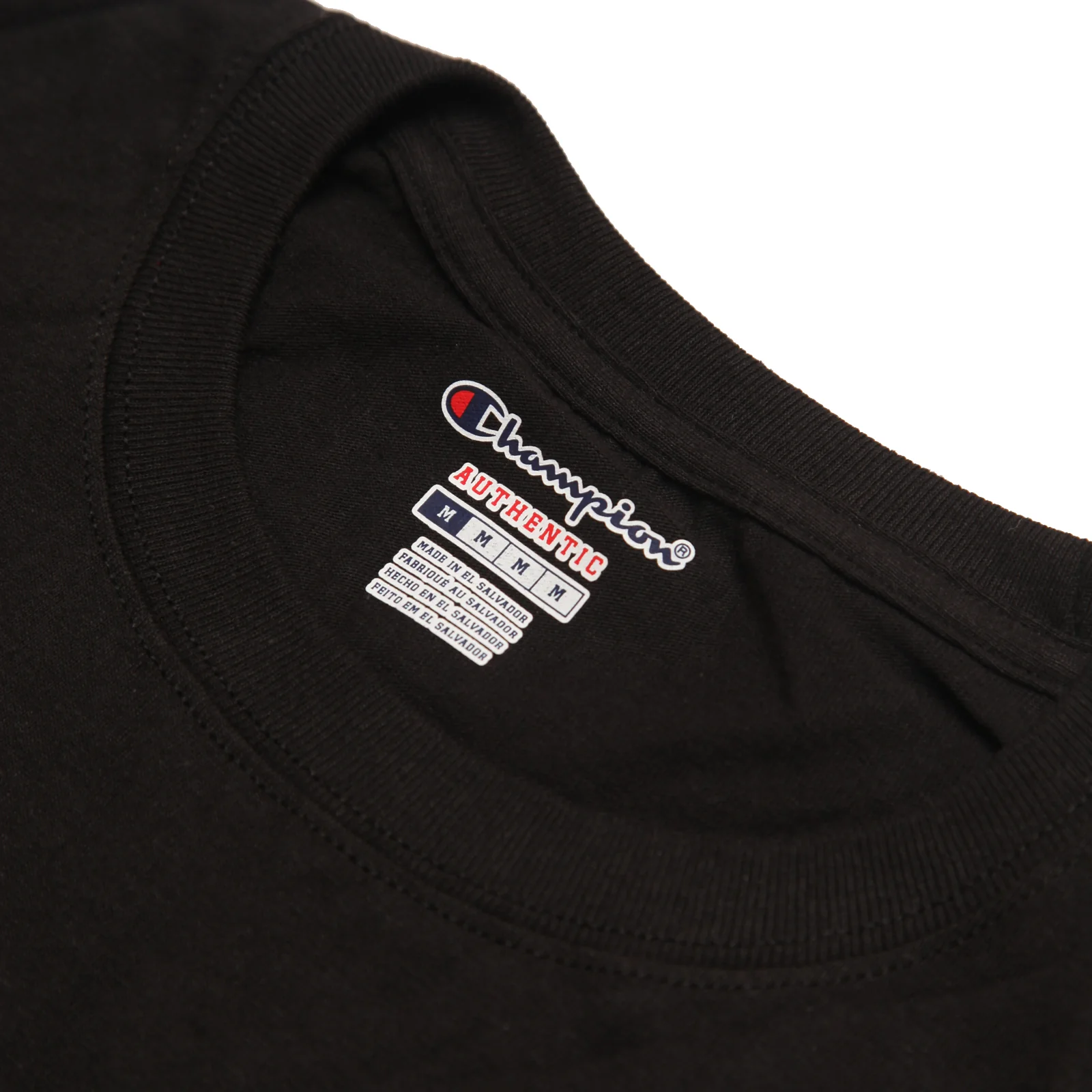 Champion - 6oz Long Sleeve T-Shirt - Black - Image 3