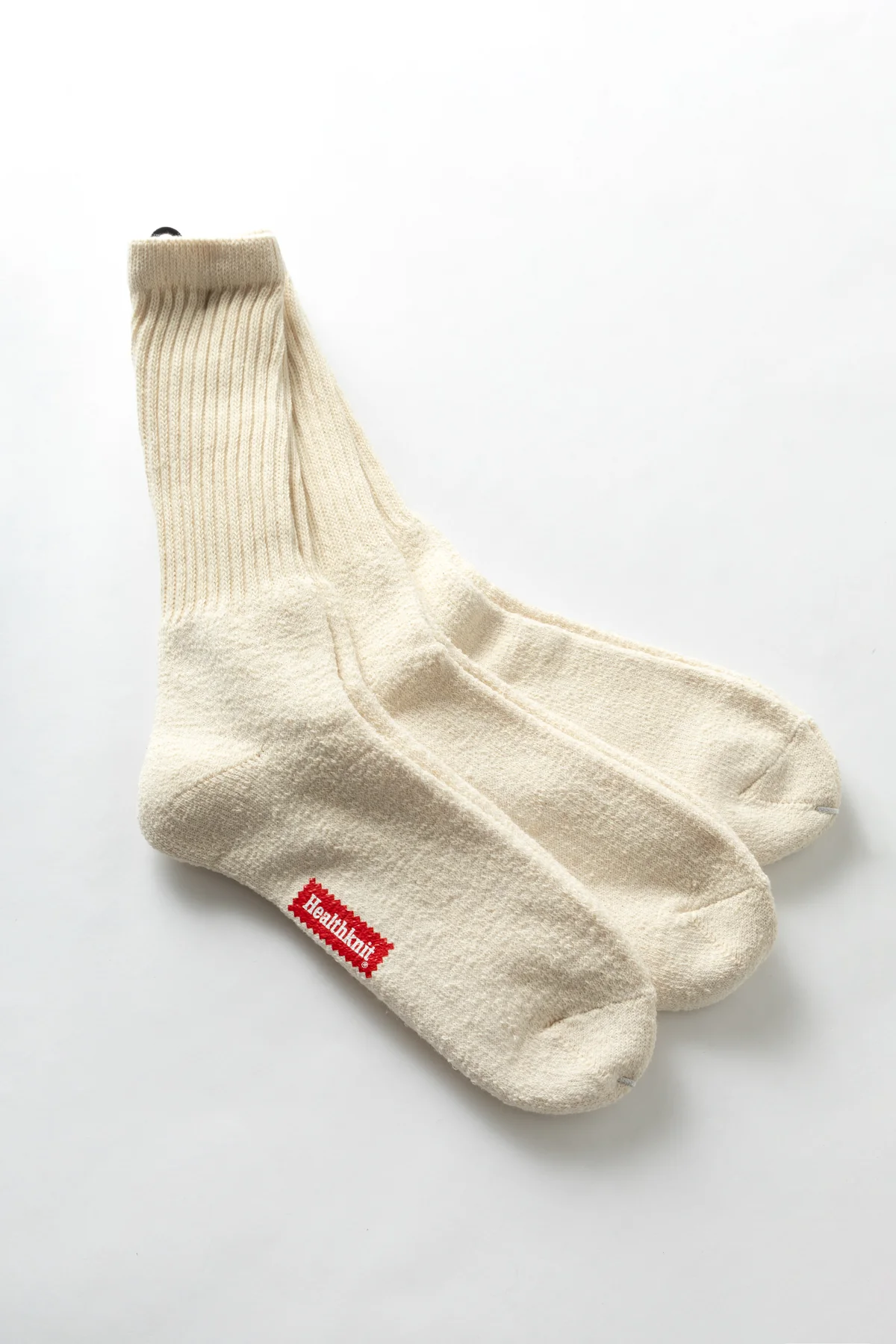 Healthknit - 3 Pack Crew Socks - Off-White - Image 5