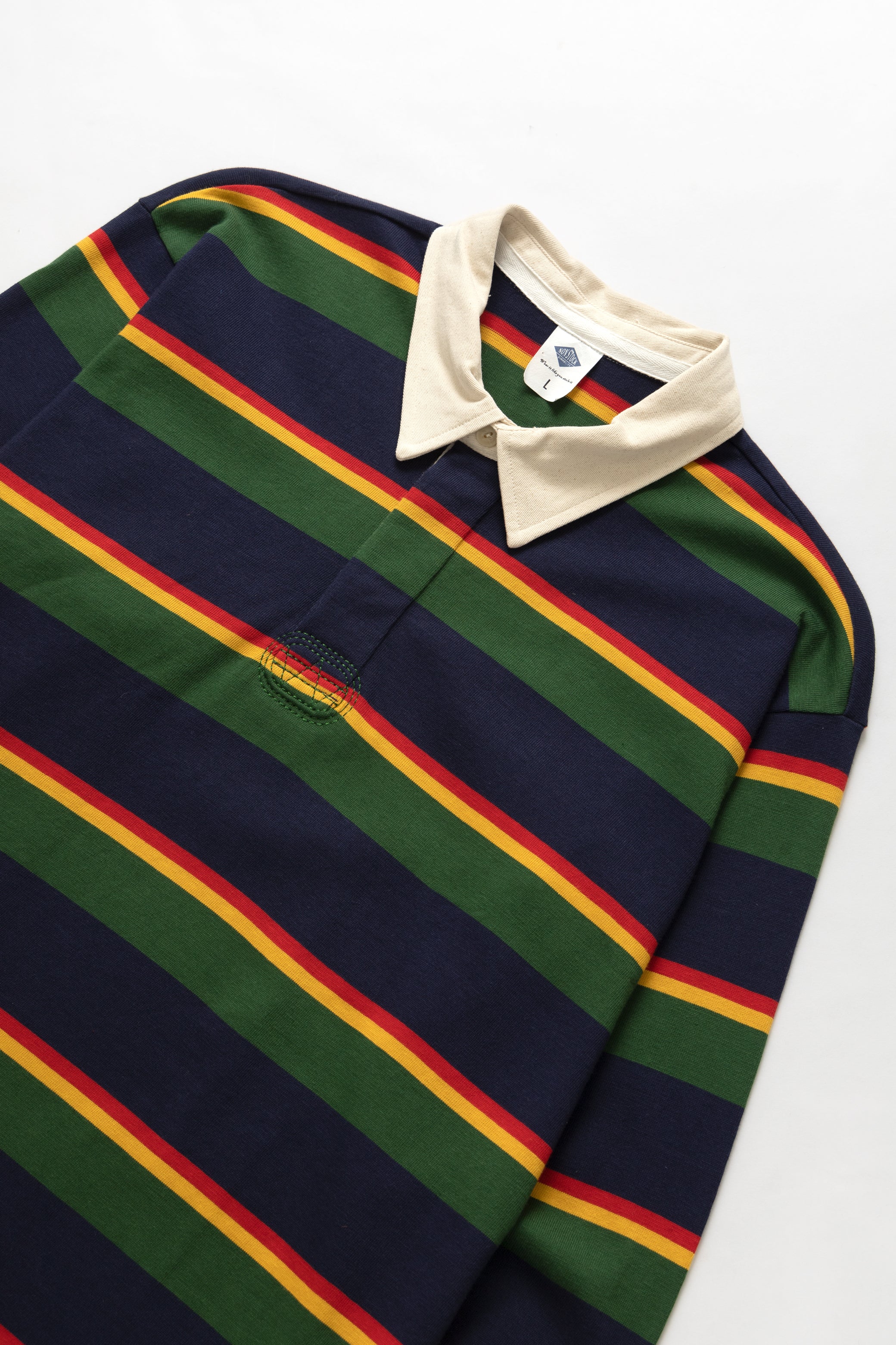 Non Stock MFG - Rugby Shirt - Green/Navy - Image 2
