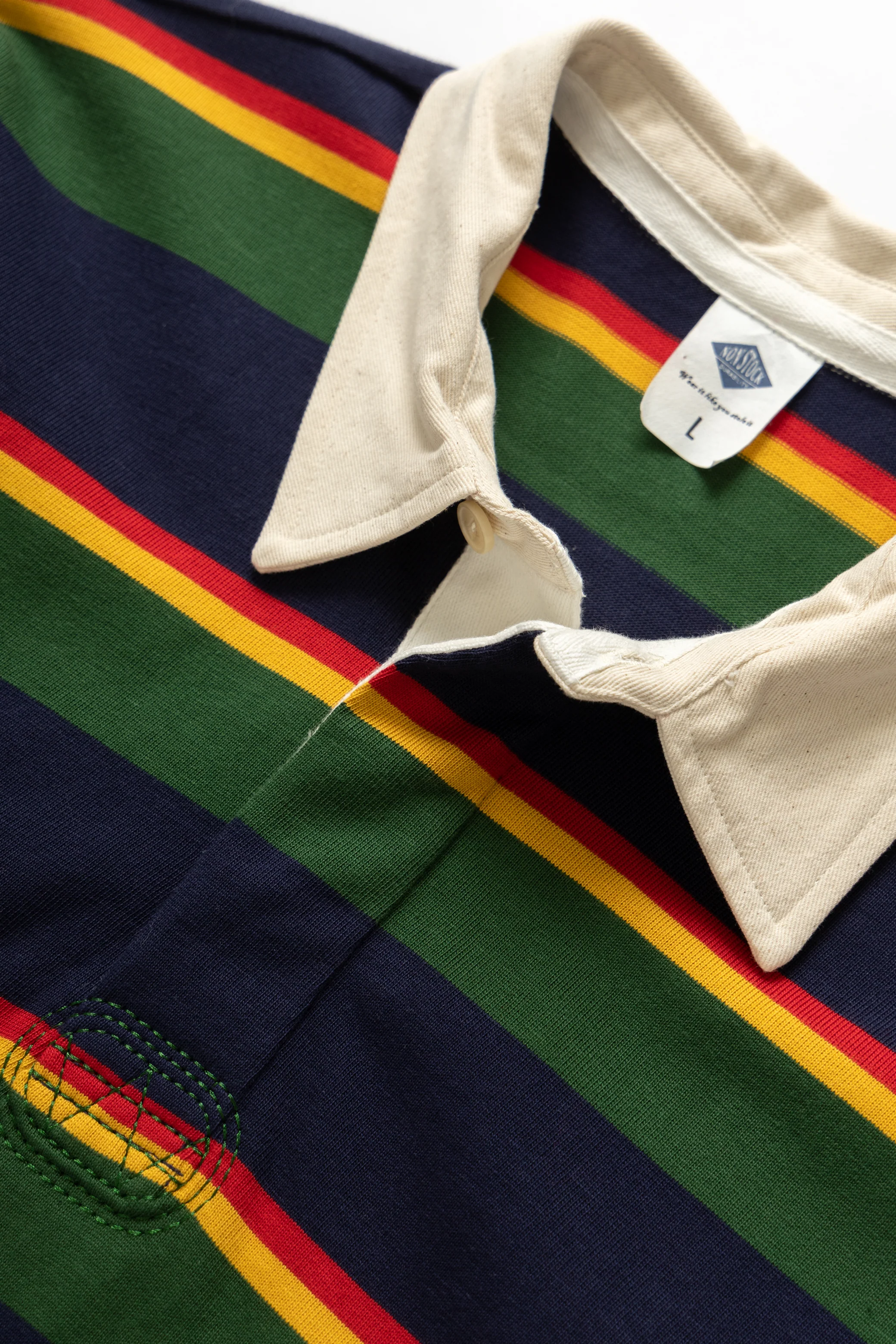 Non Stock MFG - Rugby Shirt - Green/Navy - Image 3