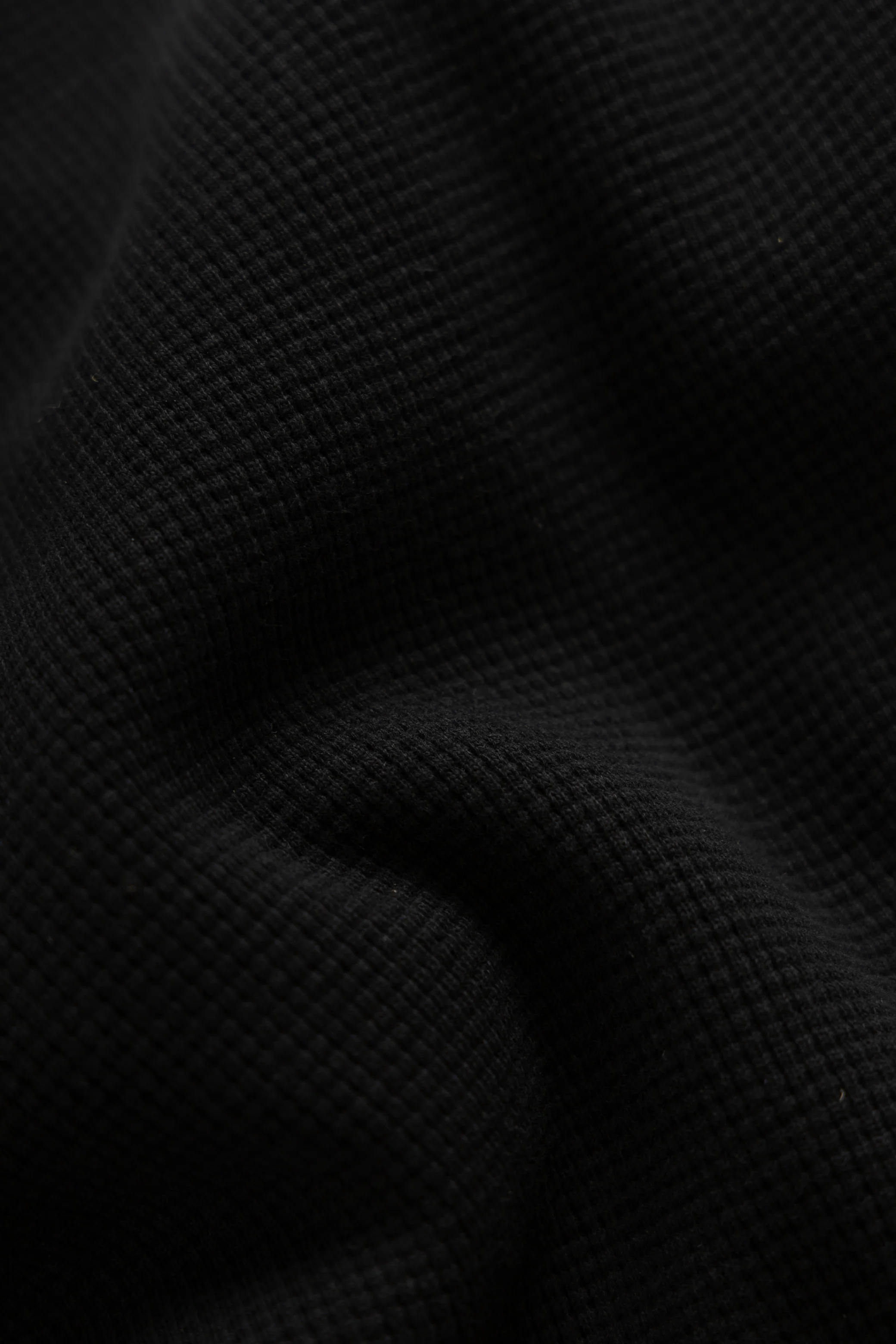 Non Stock MFG - Thermal Waffle Long Sleeve - Black - Image 6