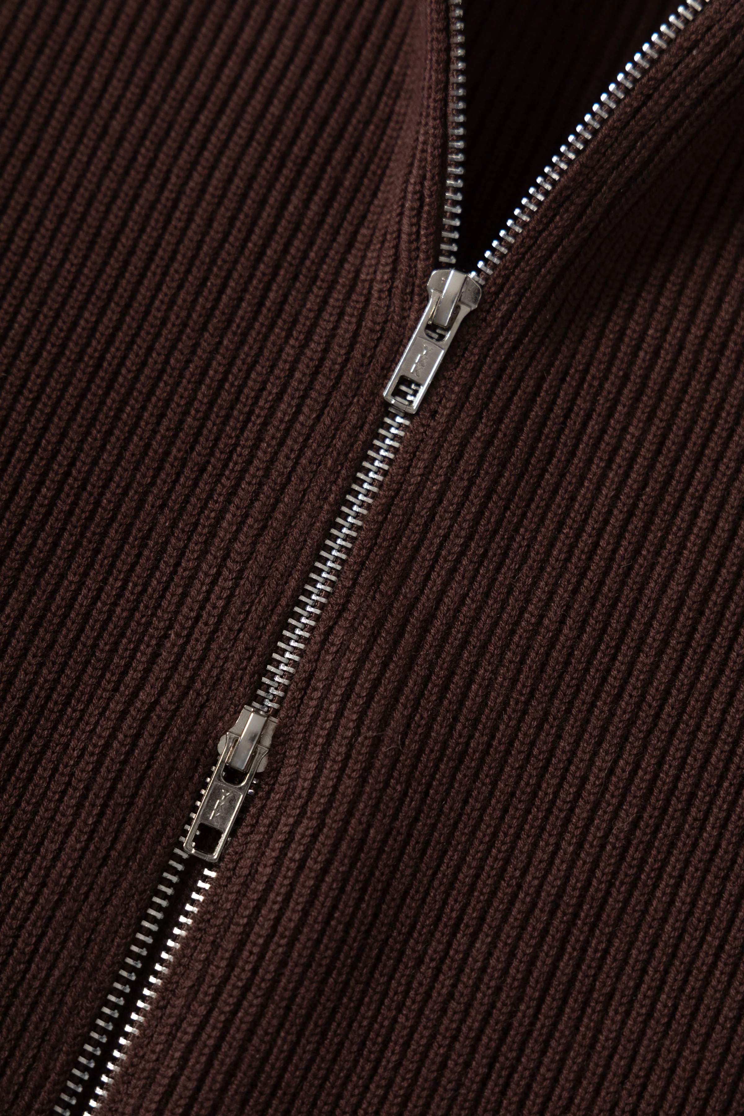 Okonkwo MFG - Double-Zip Cardigan - Brown - Image 4