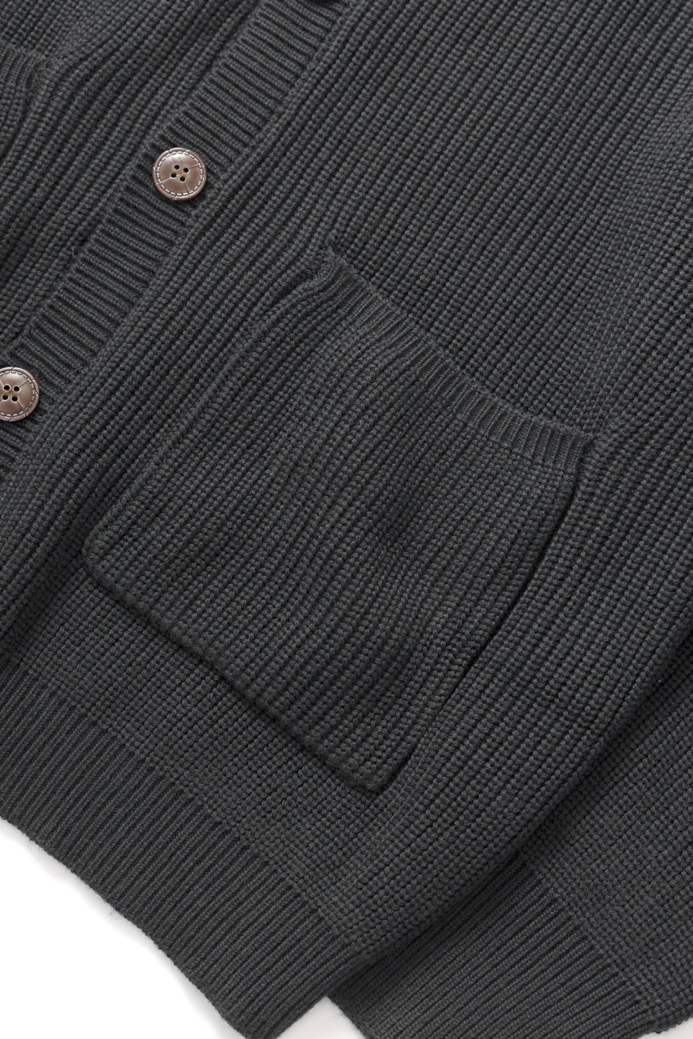 Okonkwo MFG - Knitted Cardigan - Grey - Image 3