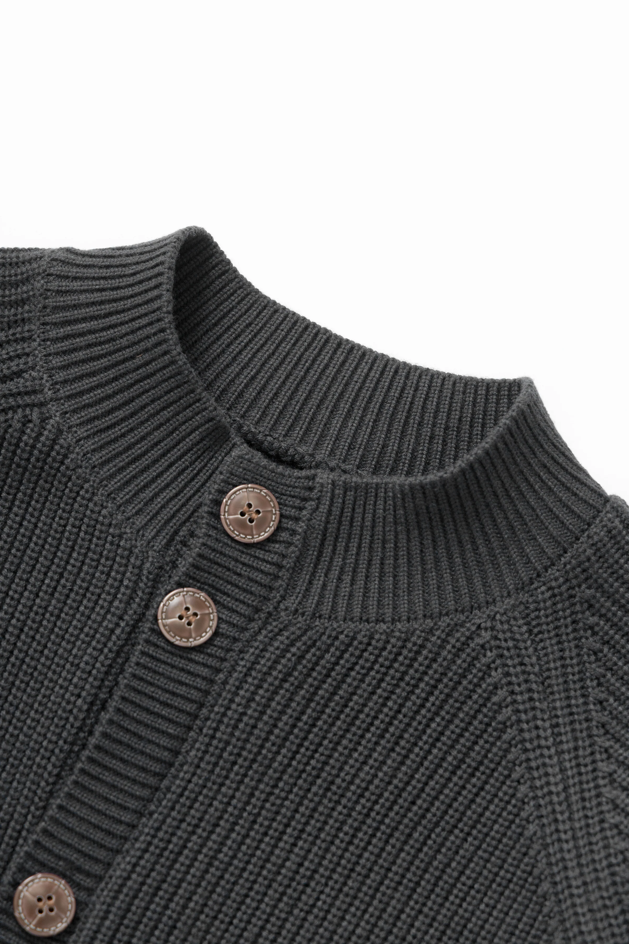 Okonkwo MFG - Knitted Cardigan - Grey - Image 4