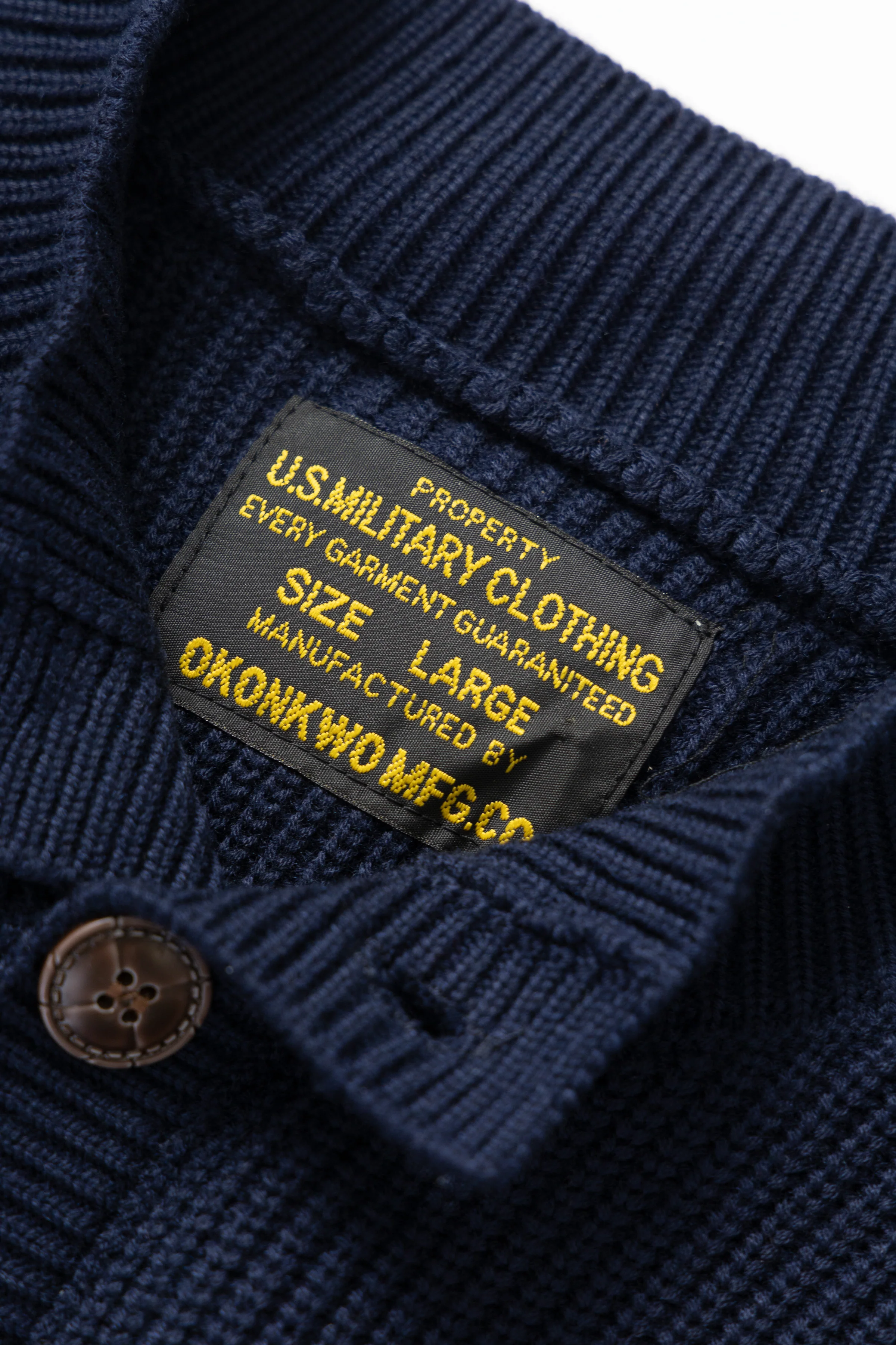 Okonkwo MFG - Knitted Cardigan - Navy - Image 6