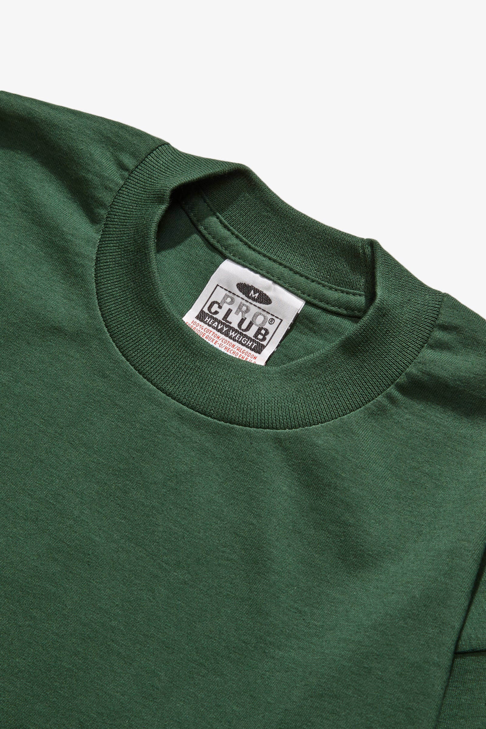 Pro Club - Heavyweight Long Sleeve T-Shirt - Forest Green - Image 2