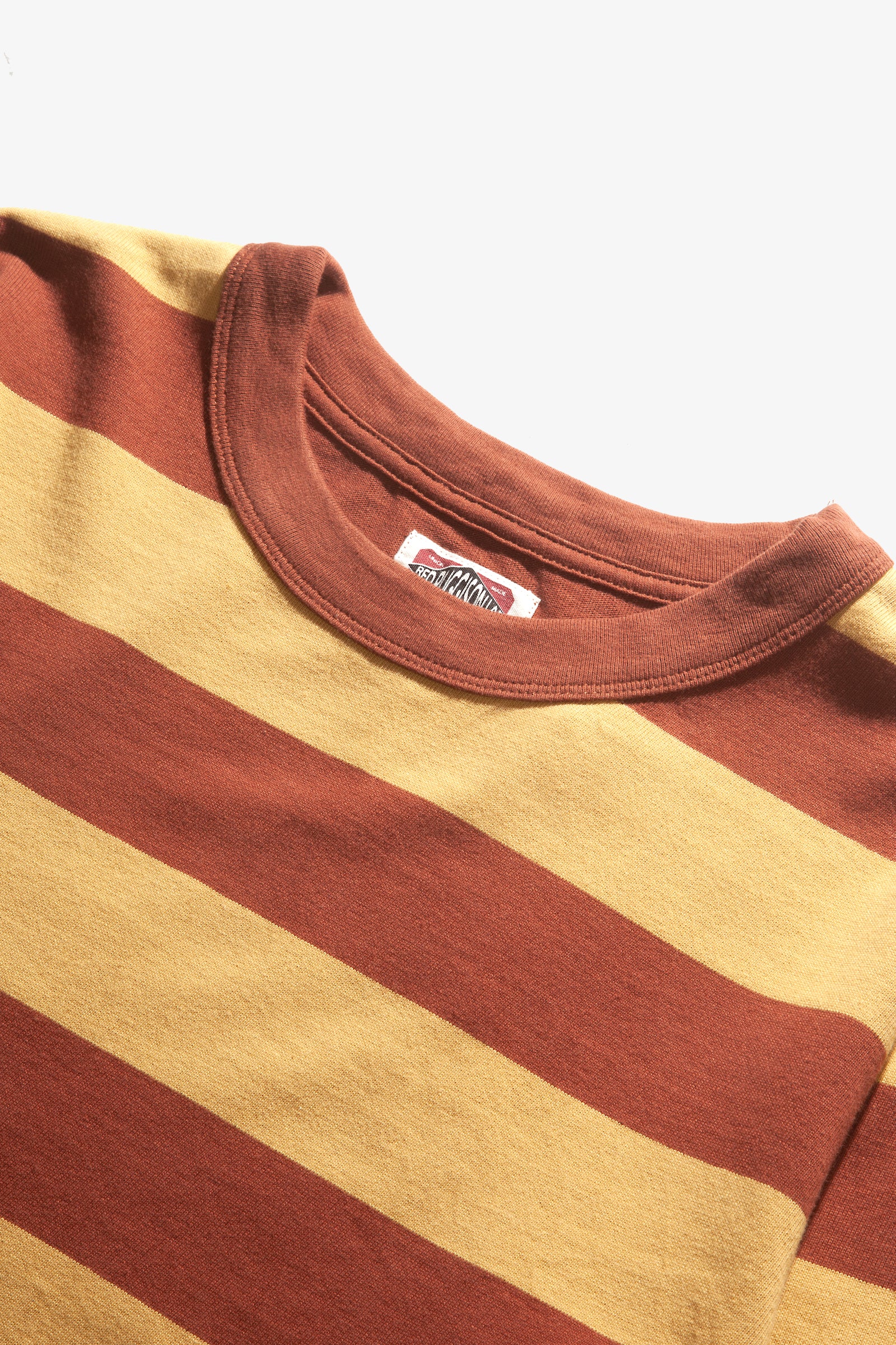 Red Ruggison - Border Long Sleeve T-Shirt - Yellow/Brown - Image 2