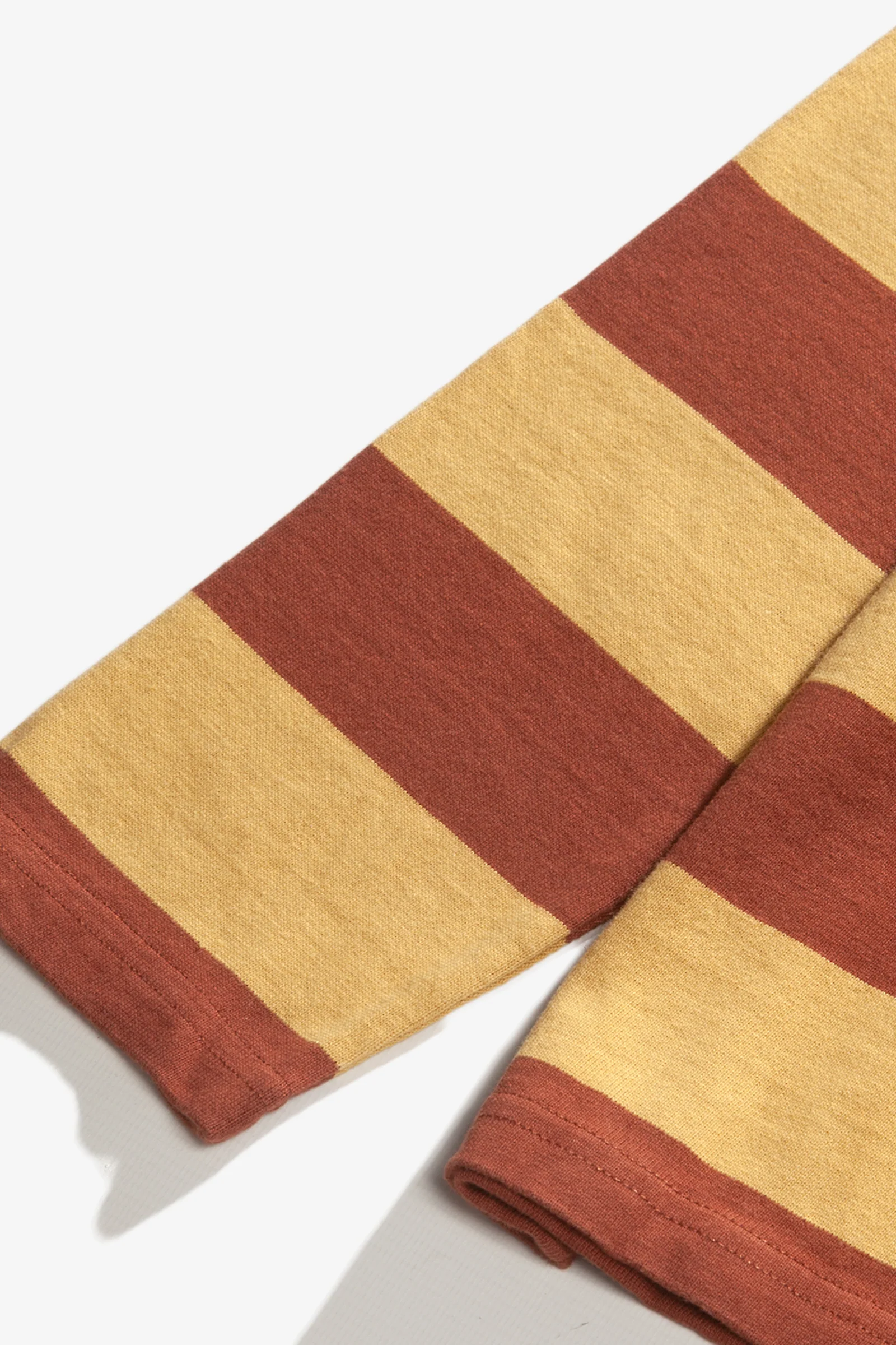 Red Ruggison - Border Long Sleeve T-Shirt - Yellow/Brown - Image 3