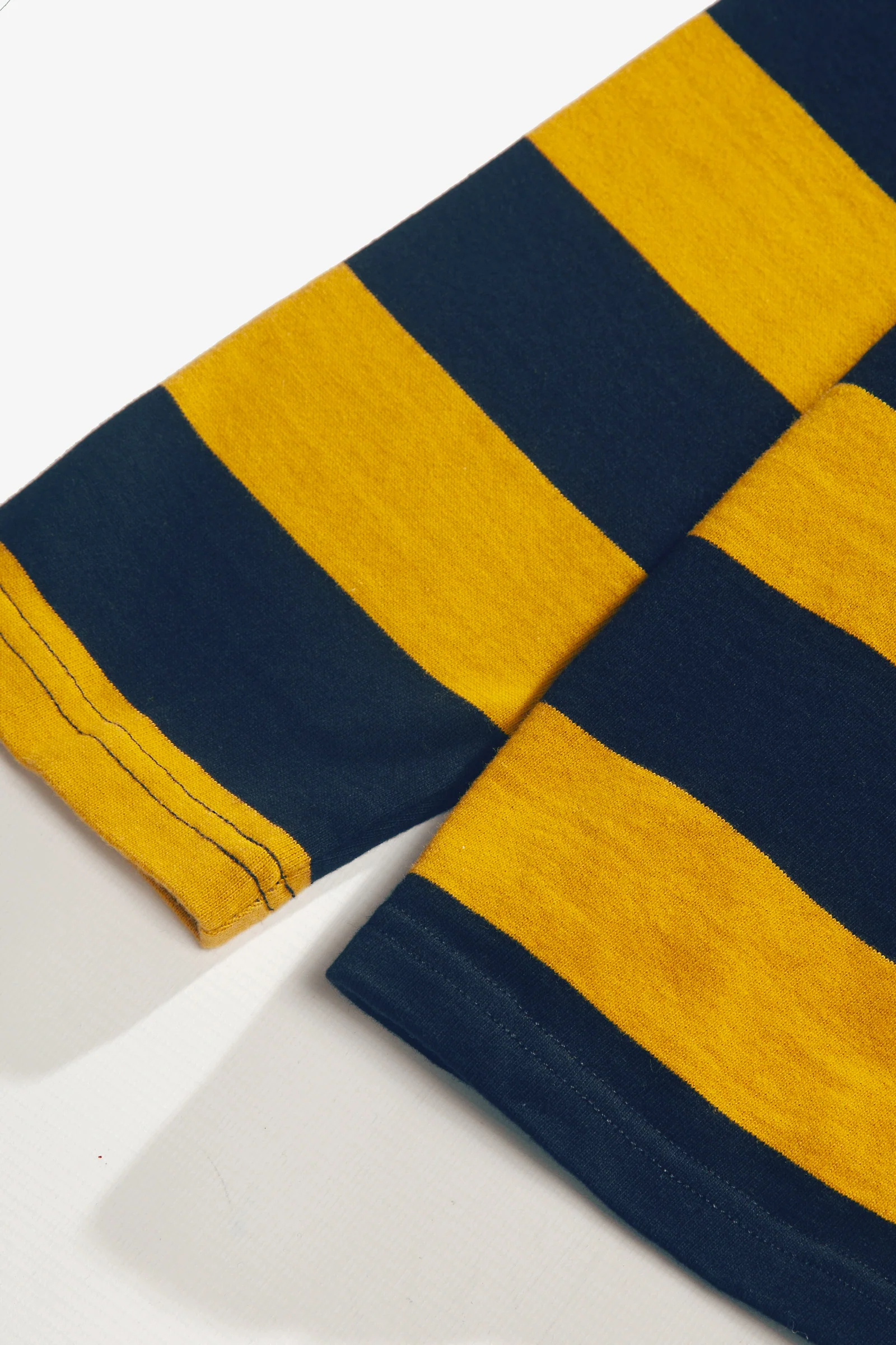 Red Ruggison - Border Long Sleeve T-Shirt - Yellow/Navy - Image 3