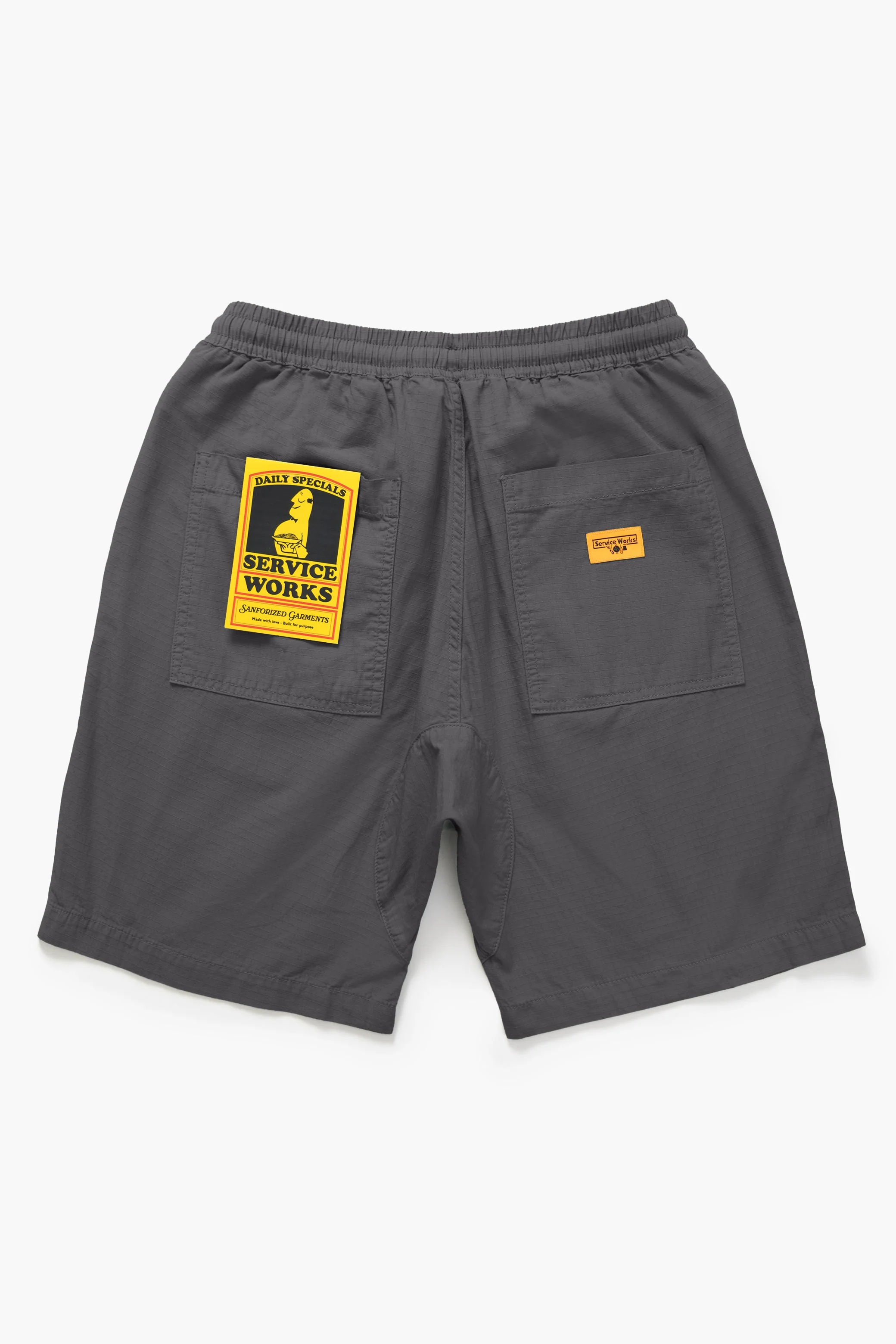 Service Works - Ripstop Chef Shorts - Washed Black - Image 5