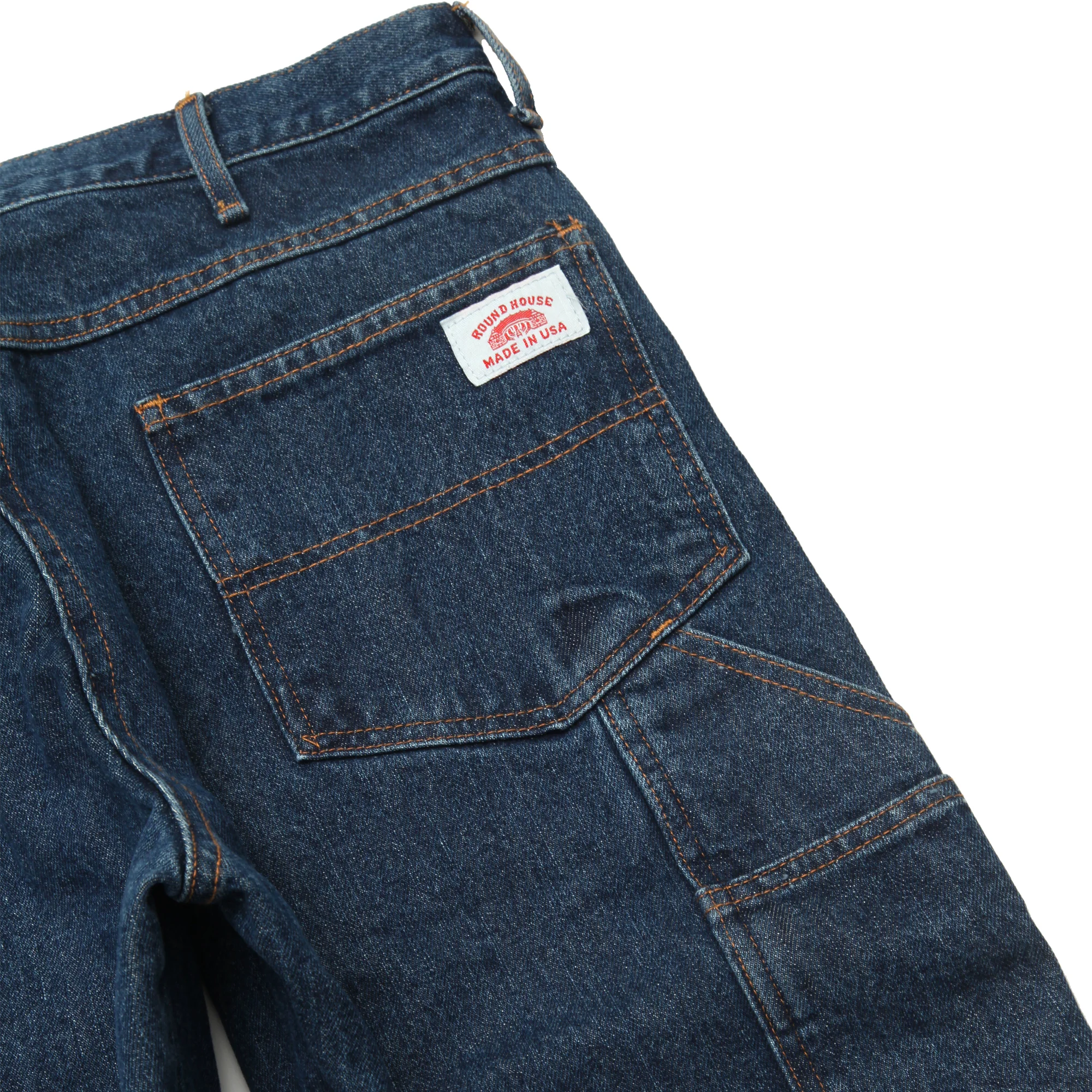 Round House 14oz Carpenter Jeans #1010 - Washed Indigo - Image 8