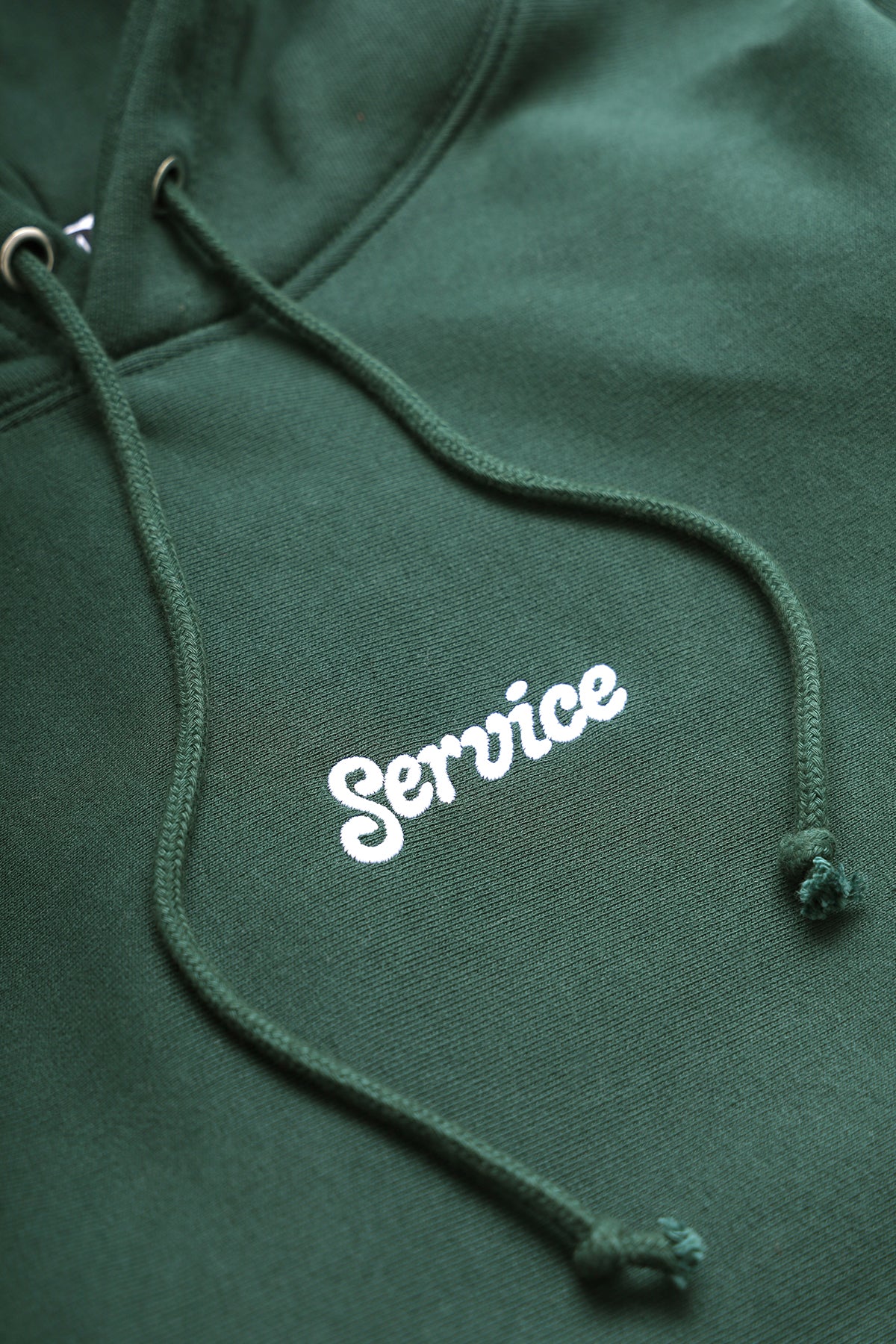 Service Works - 12oz Service Embroidered Hoodie - Forest - Image 2