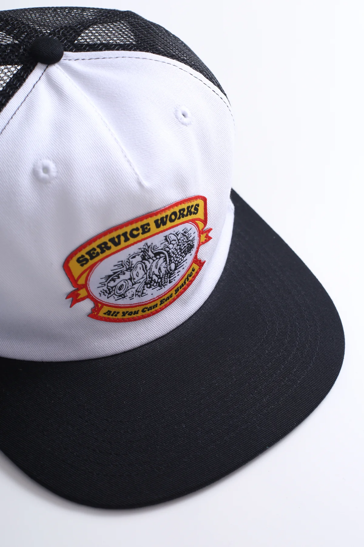Service Works - All You Can Eat Trucker Cap -  Black/White - Image 2