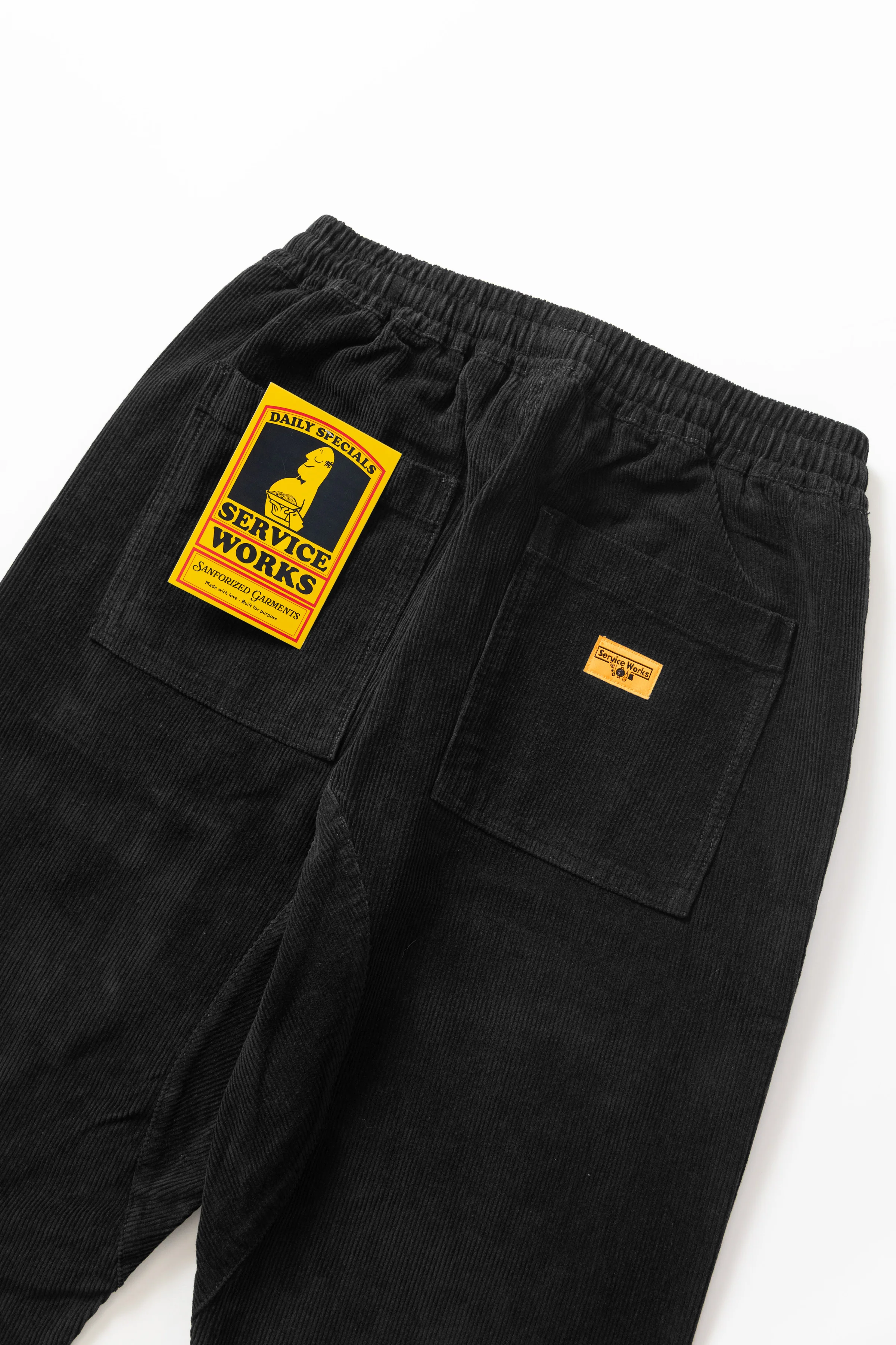 Service Works - Corduroy Chef Pants - Black - Image 4