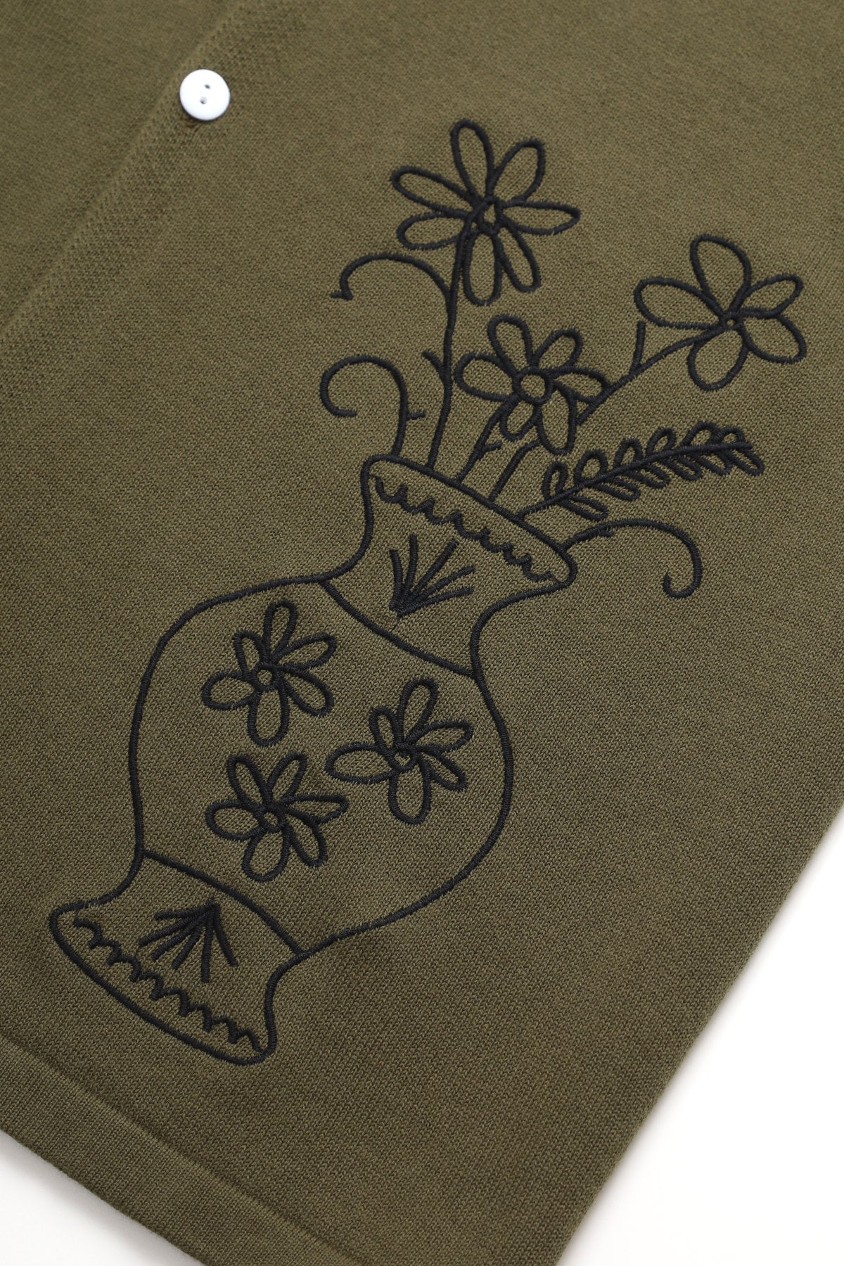 Service Works - Knitted Vase Shirt - Olive - Image 4