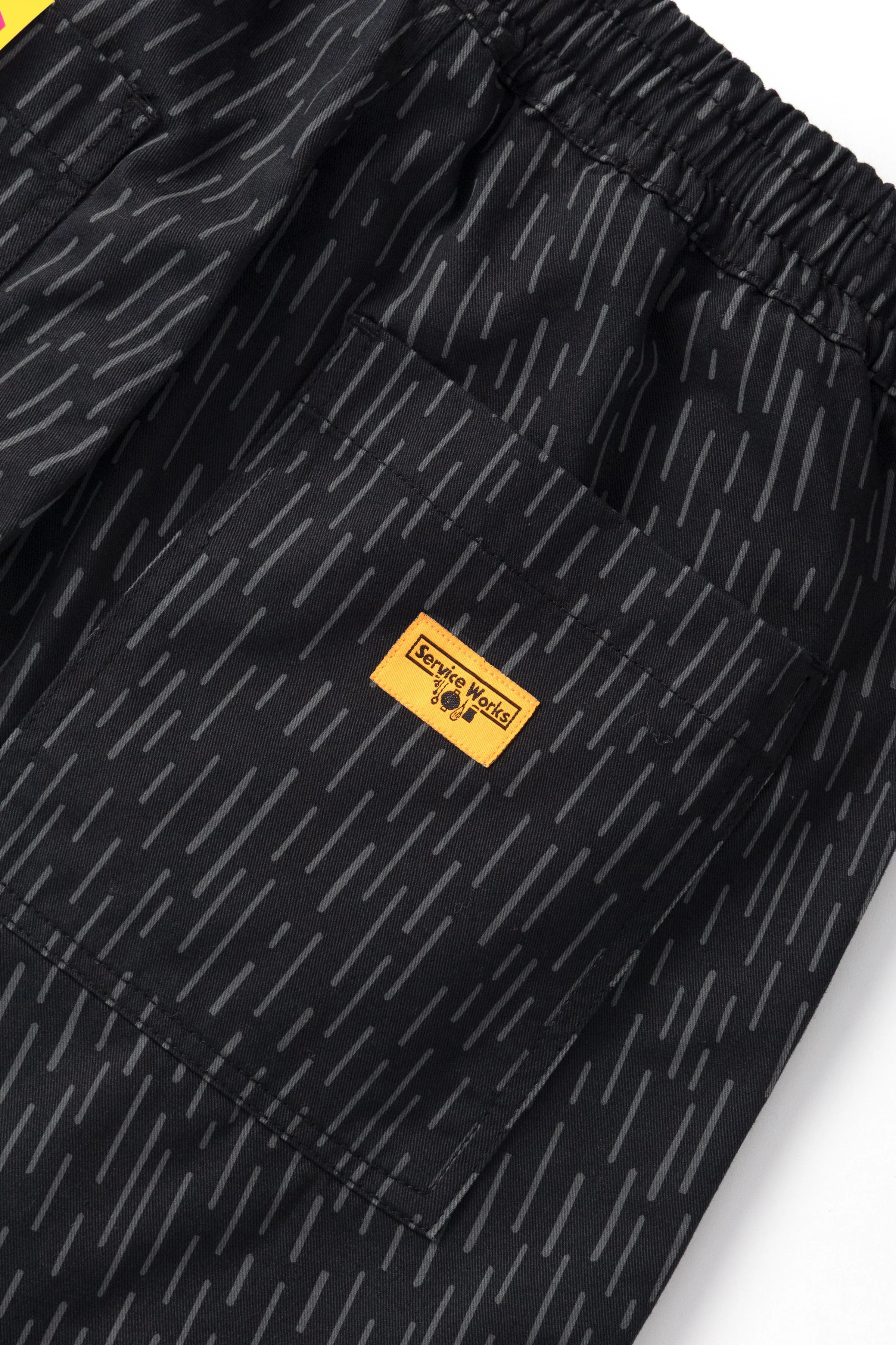 Service Works - Patterned Chef Shorts - Raindrop Mono - Image 7