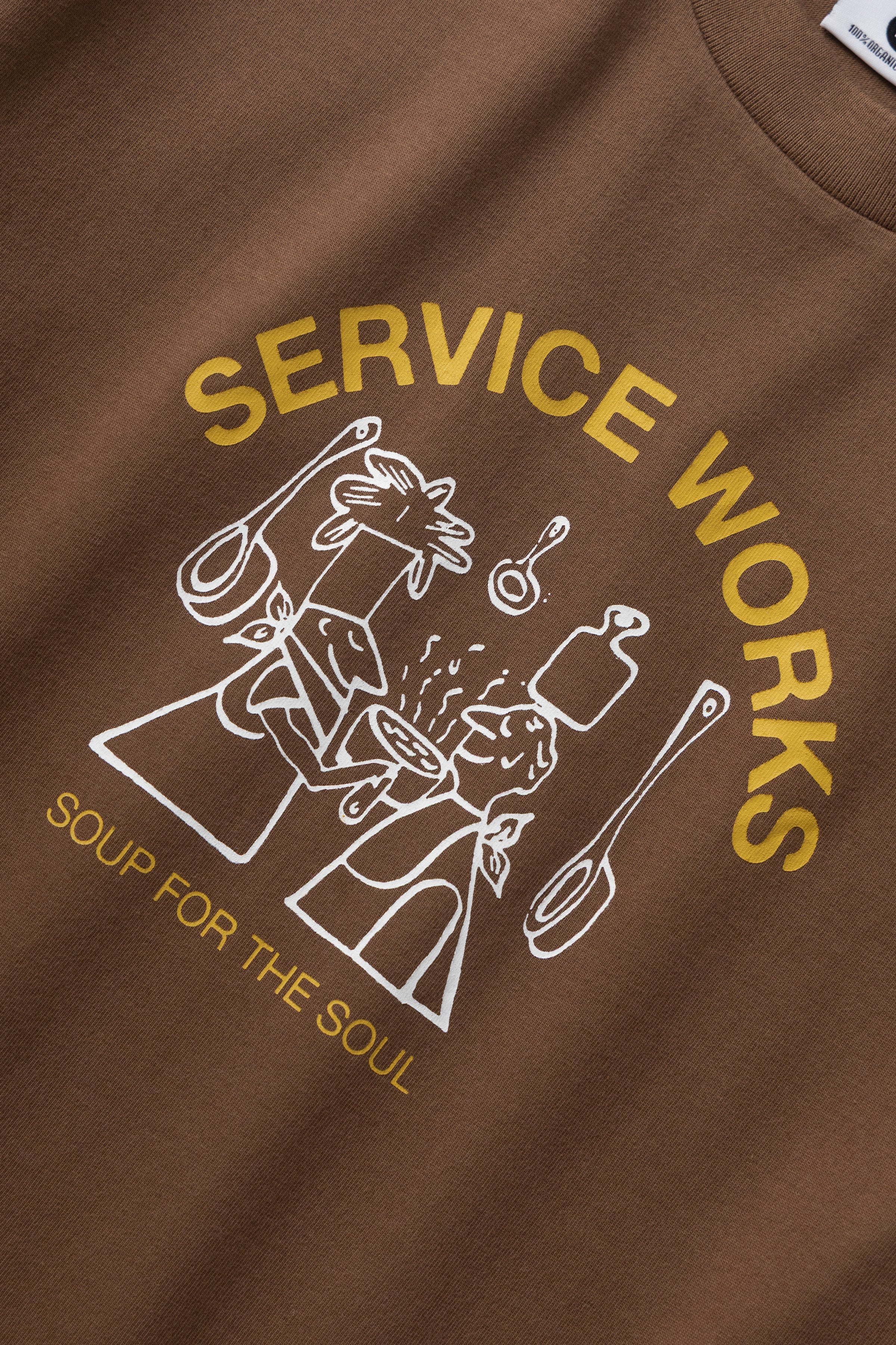 Service Works - Soup For The Soul Tee - Bark - Image 2
