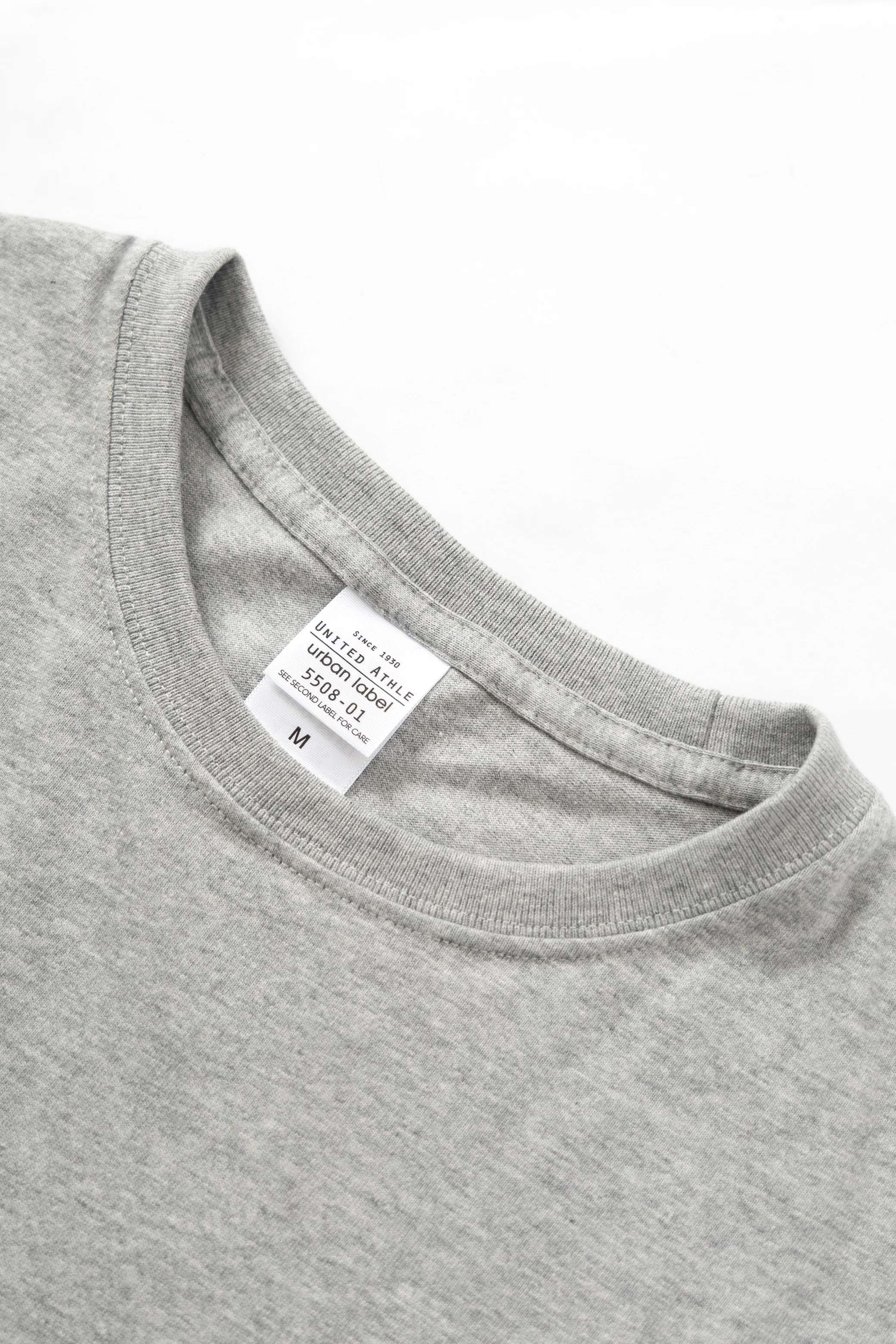 United Athle - 5508 6oz Open End Heavyweight T-Shirt - Grey - Image 2