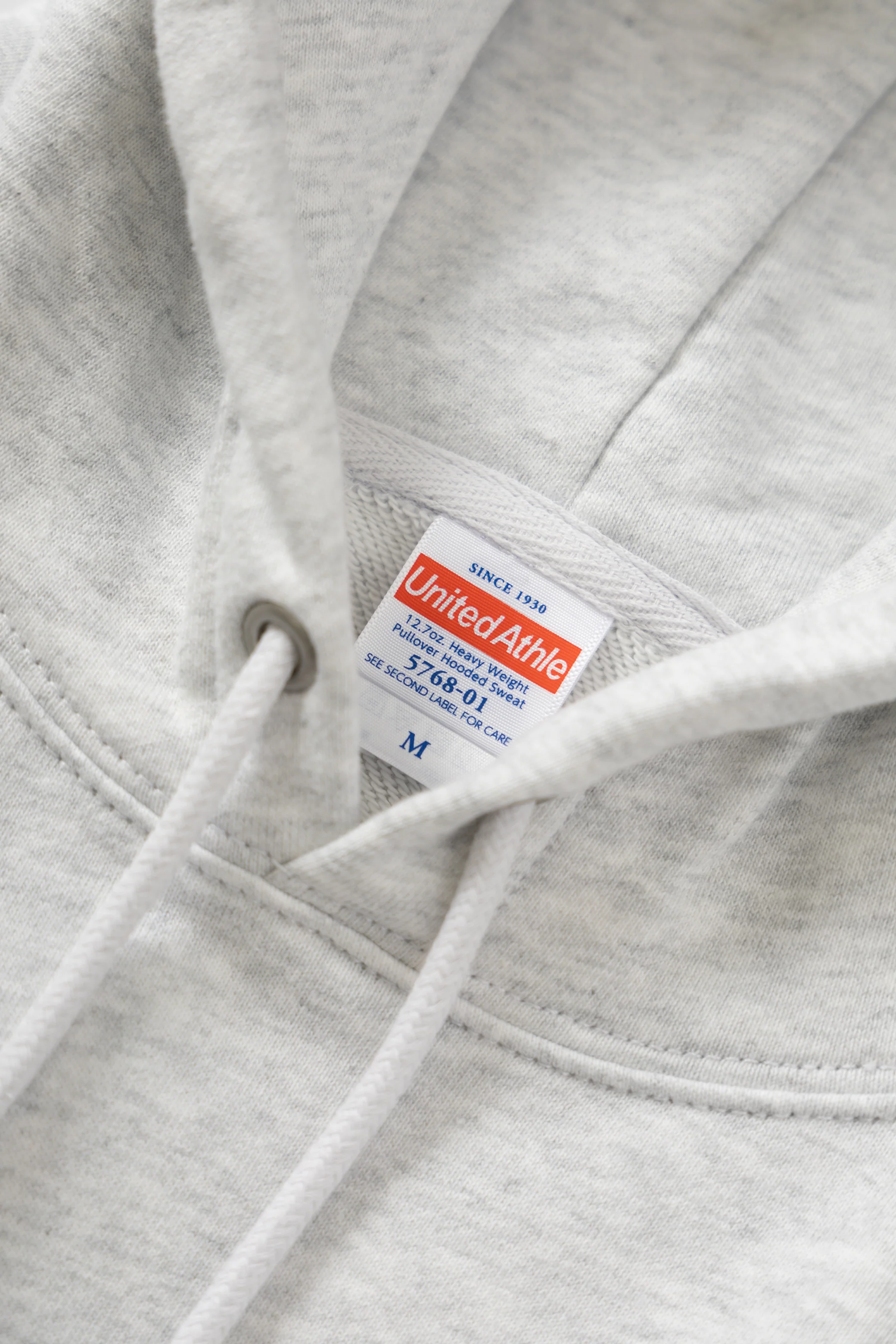 United Athle - 5768 12.7oz Heavyweight Hoodie - Ash - Image 2