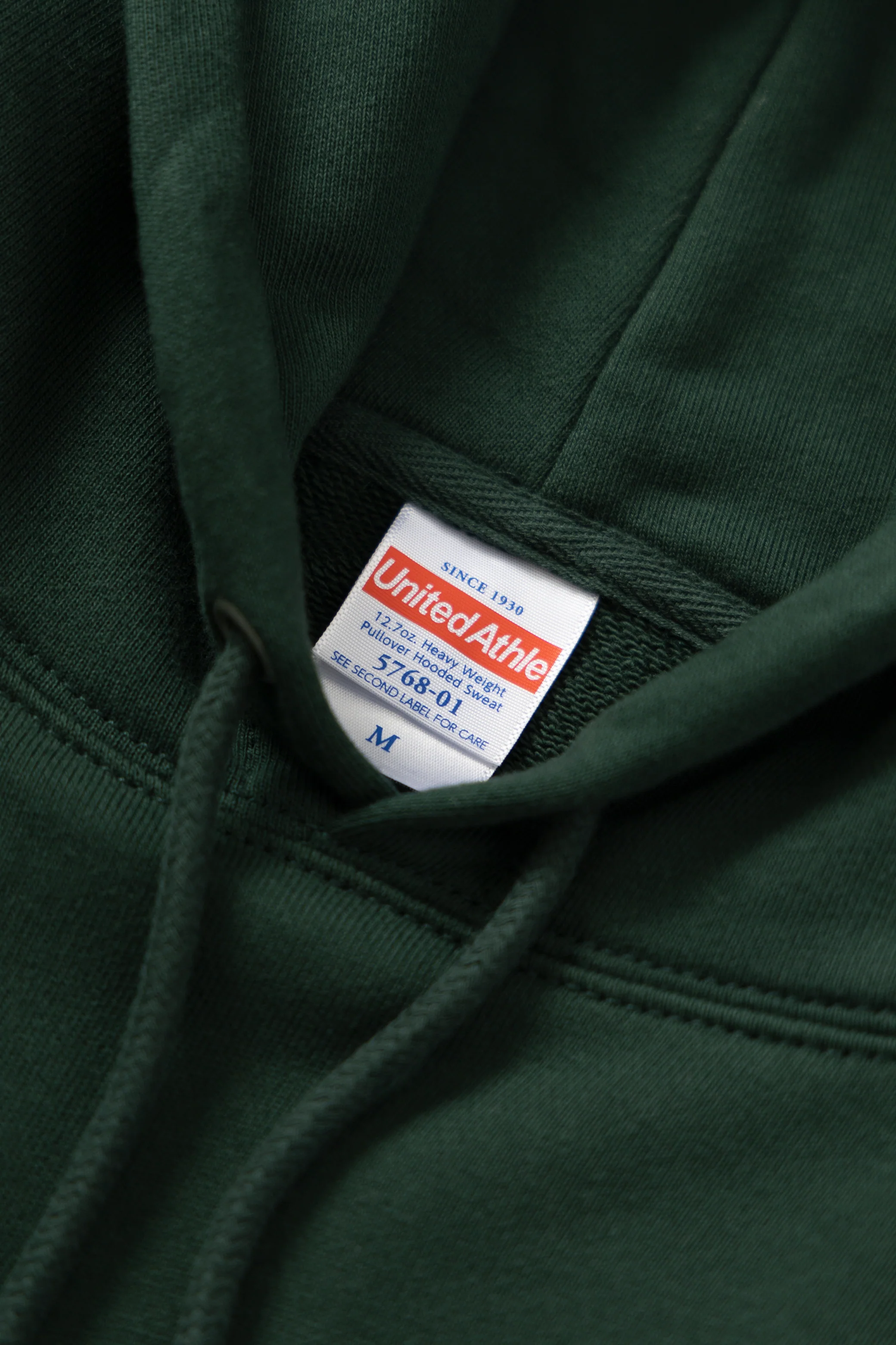 United Athle - 5768 12.7oz Heavyweight Hoodie - Green - Image 2